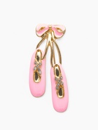 Брошь «Пуанты» балерины, цвет бело-розовый в золоте - Фото 1