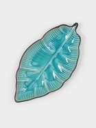 Блюдо сервировочное «Таллула. Лист», 18×9.5 см, керамика, голубое - Фото 1