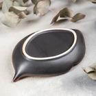 Блюдо керамическое сервировочное «Таллула. Лист», 17×10 см, цвет зелёный - Фото 3