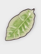 Блюдо сервировочное «Таллула. Лист», 18×9.5 см, керамика, зелёное - Фото 1