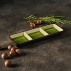 Менажница 3 секции «Таллула», 20.5×7.5×2.5 см, керамика - Фото 5