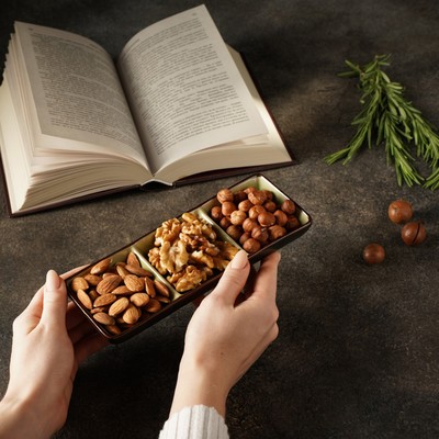 Менажница 3 секции «Таллула», 20.5×7.5×2.5 см, керамика