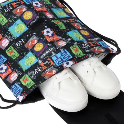 Мешок-рюкзак для обуви, с клапаном, 30 х 29,5 х 11 см, «Оникс», СР-04, «Мячи mix»