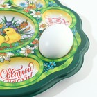 Подставка для яиц и кулича «Цыплята в цветах», на 8 яиц, d=25 см - Фото 5