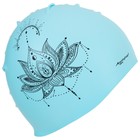 Шапочка для плавания взрослая ONLYTOP «Мандала», силиконовая, обхват 54-60 см - Фото 4