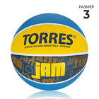 Мяч баскетбольный TORRES Jam, B02043, резина, клееный, 8 панелей, р. 3 - Фото 1