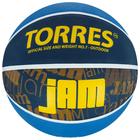 Баскетбольный мяч TORRES Jam, B02047, клееный, 8 панелей, р. 7, резина, бутиловая камера - фото 5045517