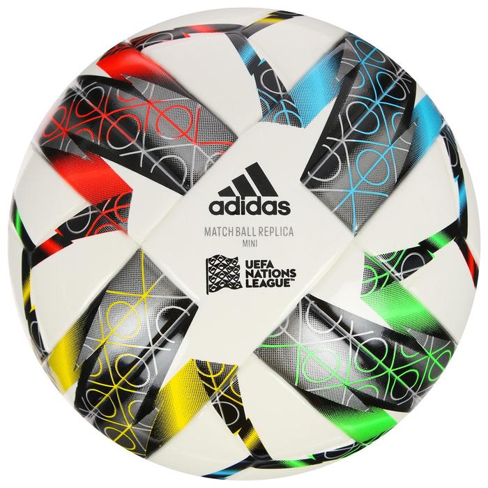 Мяч футбольный сувенирный ADIDAS Uefa NL Mini, арт.GC7385, размер 1, ТПУ, 6 панелей, термосшивка, мультиколор - Фото 1