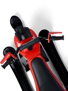 Снегокат Snowpatrol 2, со спинкой, с фонариком, красный, чёрный, SND4/1 Nika Kids - фото 119113969