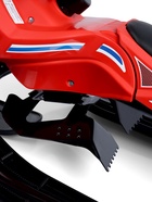 Снегокат Snowpatrol 2, со спинкой, с фонариком, красный, чёрный, SND4/1 Nika Kids - Фото 15