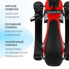 Снегокат Snowpatrol 2, со спинкой, с фонариком, красный, чёрный, SND4/1 Nika Kids - Фото 5