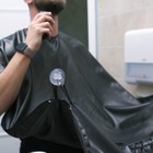 Пеньюар парикмахерский, на завязках/присосках, цвет чёрный - Фото 3