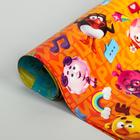 Бумага упаковочная глянцевая двусторонняя, 60*90 см, Смешарики (комплект 10 шт) - фото 34733198