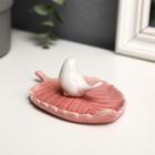 Сувенир керамика подставка "Воробушек на листочке" МИКС 3,5х11,5х7,5 см - фото 21189156