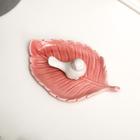 Сувенир керамика подставка "Воробушек на листочке" МИКС 3,5х11,5х7,5 см - фото 21189157