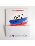 Пакет подарочный ламинированный, упаковка, «С 23 февраля», ML 23 х 27 х 11.5 см 5187554