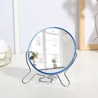 Зеркало настольное - подвесное, двустороннее, с увеличением, d зеркальной поверхности 9 см, цвет МИКС - Фото 3