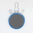 Зеркало настольное - подвесное, двустороннее, с увеличением, d зеркальной поверхности 14 см, цвет МИКС - Фото 3