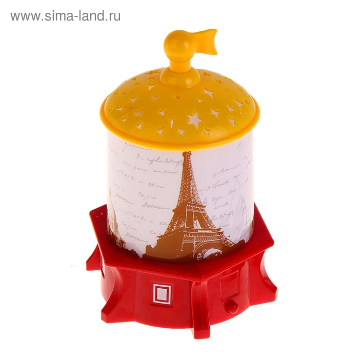Ночник-проектор "Париж", h=16 см (от USB или 3*АА, не в компл) - Фото 1