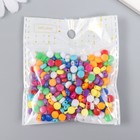 Бусины для творчества пластик "Цветные кругляшки" набор 20 гр 0,3х0,5х0,5 см - Фото 3