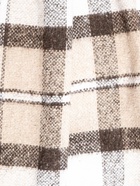 Плед с бахромой Vladi Palermo, 140×200 см, белый, коричневый, шерсть 20%, пан 40% - Фото 2