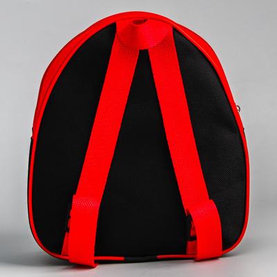 Рюкзак детский для девочки на молнии, красный, 23×21×10 см, Минни Маус