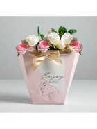 Пакет для цветов трапеция Enjoy, 10 х 23 х 23 см (комплект 5 шт) - фото 68051117