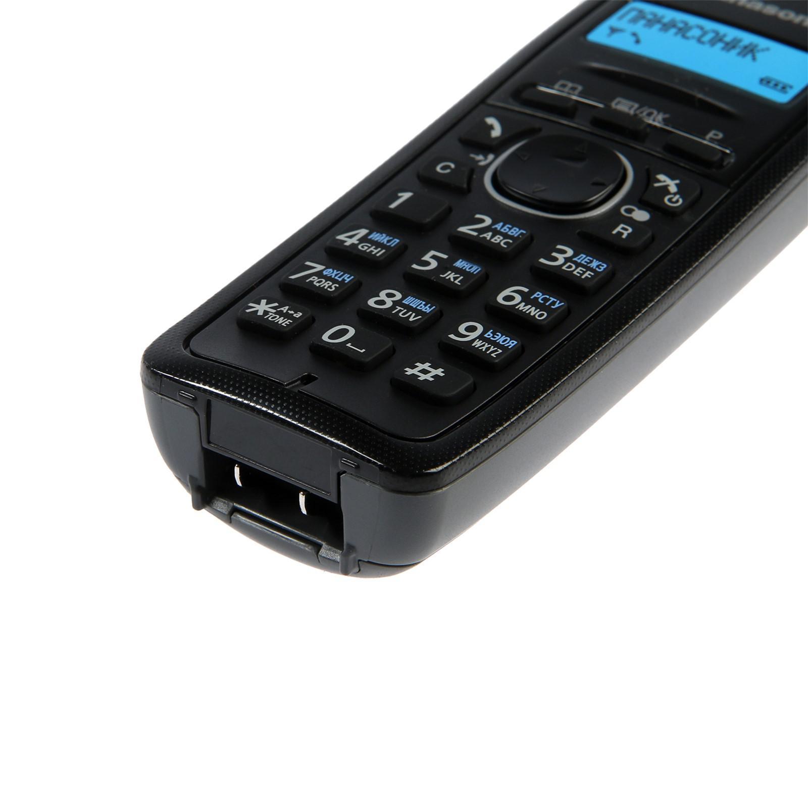 Радиотелефон Dect Panasonic KX-TG1612RUH темно-серый, АОН