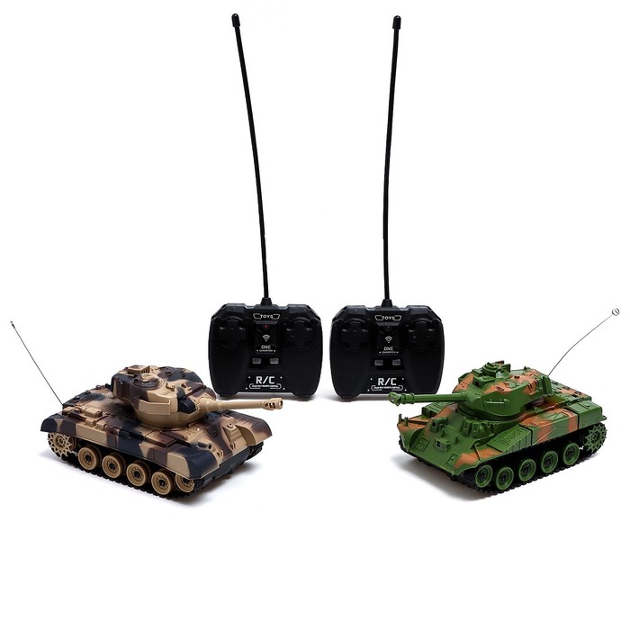 Танковый бой «Военная стратегия», на радиоуправлении, 2 танка, свет и звук - фото 1905733142