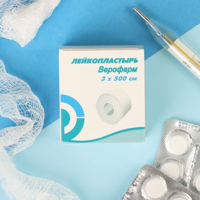 Лейкопластырь Верофарм рулонный 3×500 см на тканной основе