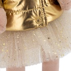 Мягкая игрушка Lucky Yoyo, в золотом пуховике, с каркасом 37 см 6031216