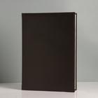 Папка "Без надписи" натуральная кожа, коричневая, А4 - Фото 1