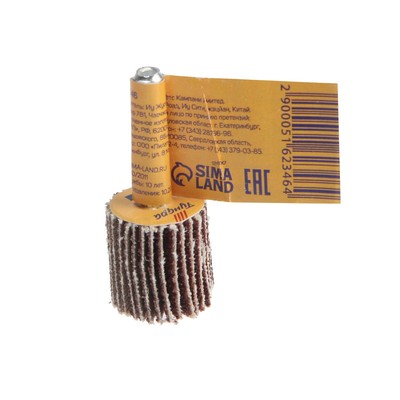 Круг лепестковый радиальный ТУНДРА, 20×20×6 мм, Р60