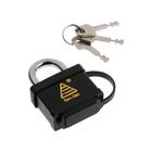Замок навесной, 50 мм, влагозащищенный, короткая дужка, 3 ключа - Фото 2