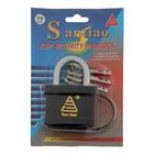 Замок навесной, 50 мм, влагозащищенный, короткая дужка, 3 ключа - Фото 4