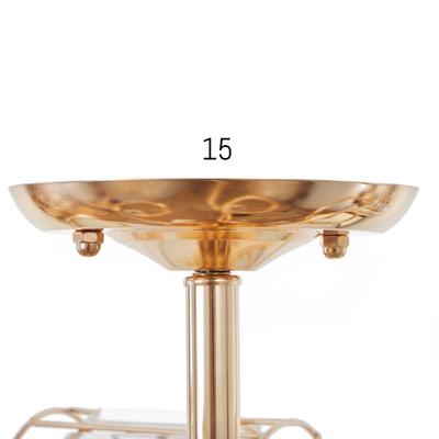 Люстра 1551/5 5х40Вт Е27 золото с хрустальнымии подвесками 54х54х26 см МОДЕЛЬ:GMN-0066,