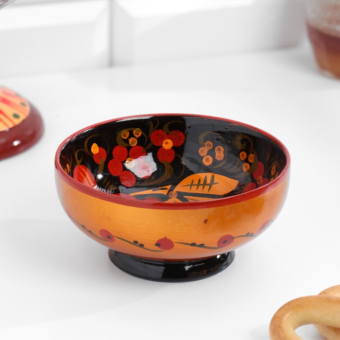 Чашка дерево хохлома «Малая», 11×6.5 см - Фото 1