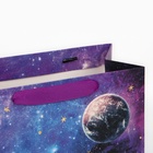 Пакет подарочный ламинированный квадратный, упаковка, «Ты мой космос», 22 х 22 х 11 см - Фото 5