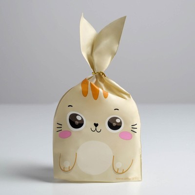 Мешок подарочный «Зайчик», 12 х 11.5 см