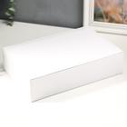 Шкатулка кожзам для украшений "Гладкость" белоснежная 6,5х27х18,5 см - Фото 6