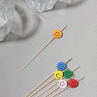 Шпажки Доляна «Улыбка», h=12 см, набор 25 шт., МИКС - Фото 1