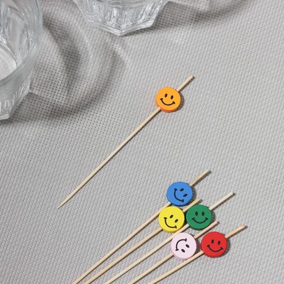 Шпажки Доляна «Улыбка», h=12 см, набор 25 шт., МИКС