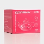 УЦЕНКА Чайник заварочный «Валенсия с розой», 400 мл, со стеклянным ситом - Фото 4