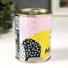 Носки в банке "С 8 марта" (внутри носки женские, цвет белый) - фото 24607139