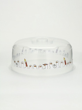 Крышка для микроволновой печи «Гуси», 25×25×10 см