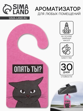 Ароматизатор в машину Luazon «Опять ты», аромат бабл-гам