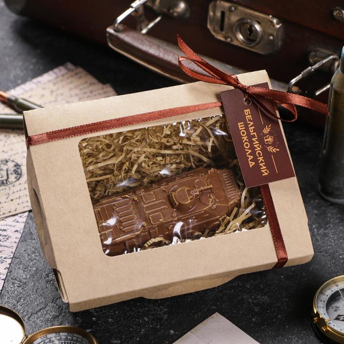 Бельгийский шоколад «БТР», танк, 70 г - Фото 1