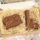 Бельгийский шоколад, 2 в 1 «23 февраля №2 + Пистолет», 160 г - Фото 2