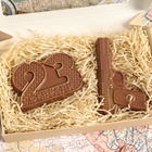 Бельгийский шоколад, 2 в 1 «23 февраля №2 + Пистолет», 160 г - Фото 3