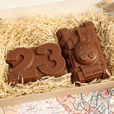 Бельгийский шоколад, 2 в 1 «23 февраля + Танк», 160 г